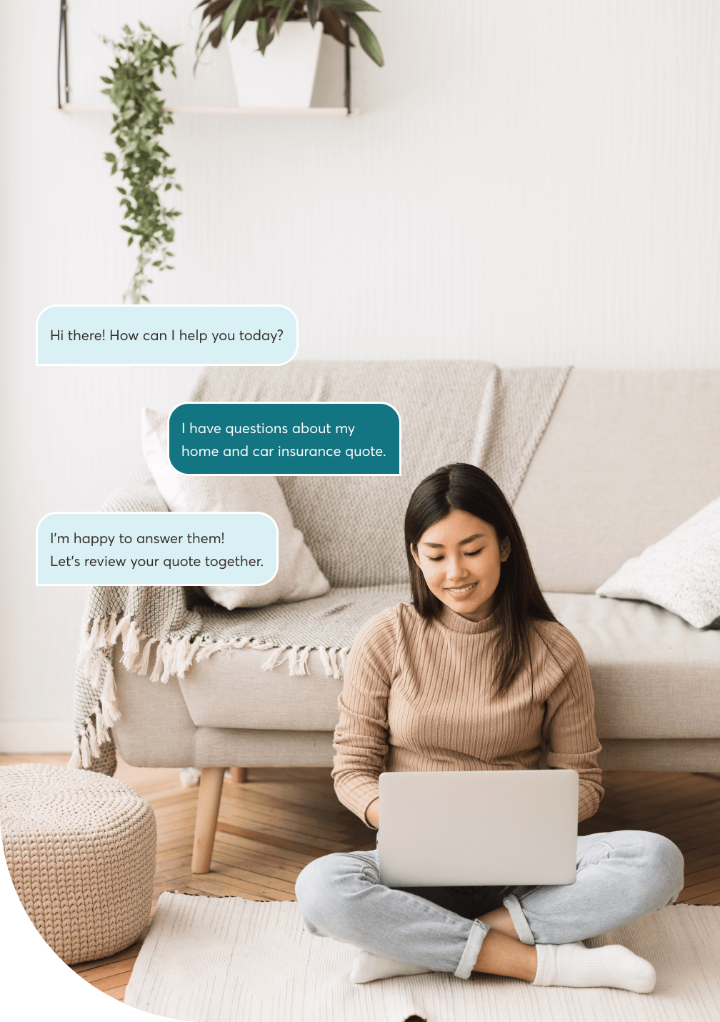 Contacting Sonnet about home and auto insurance.