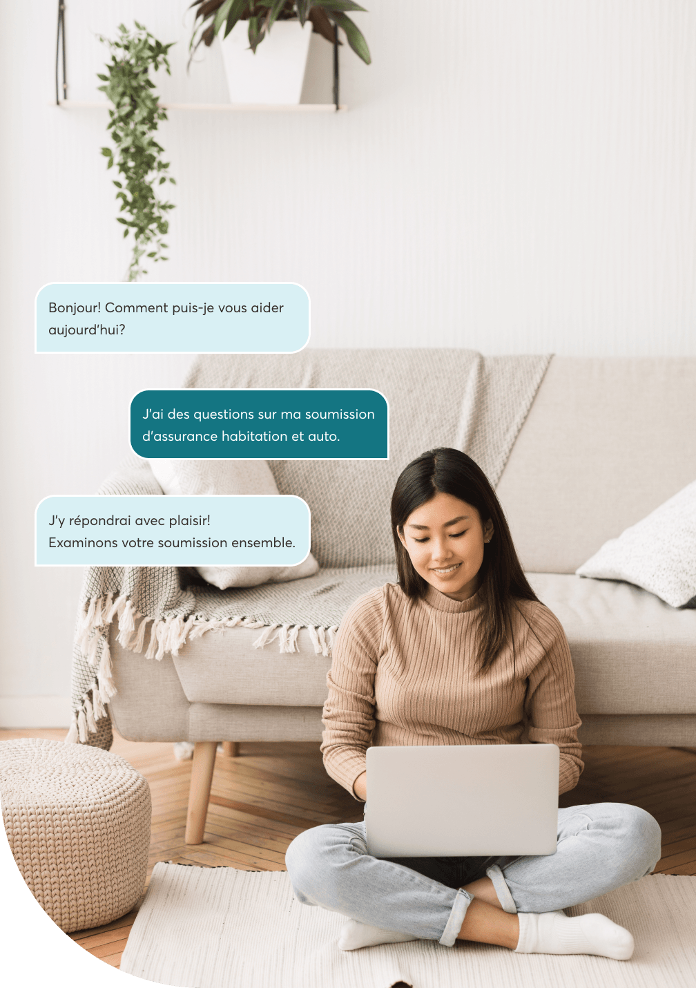 Contacting Sonnet about home and auto insurance.